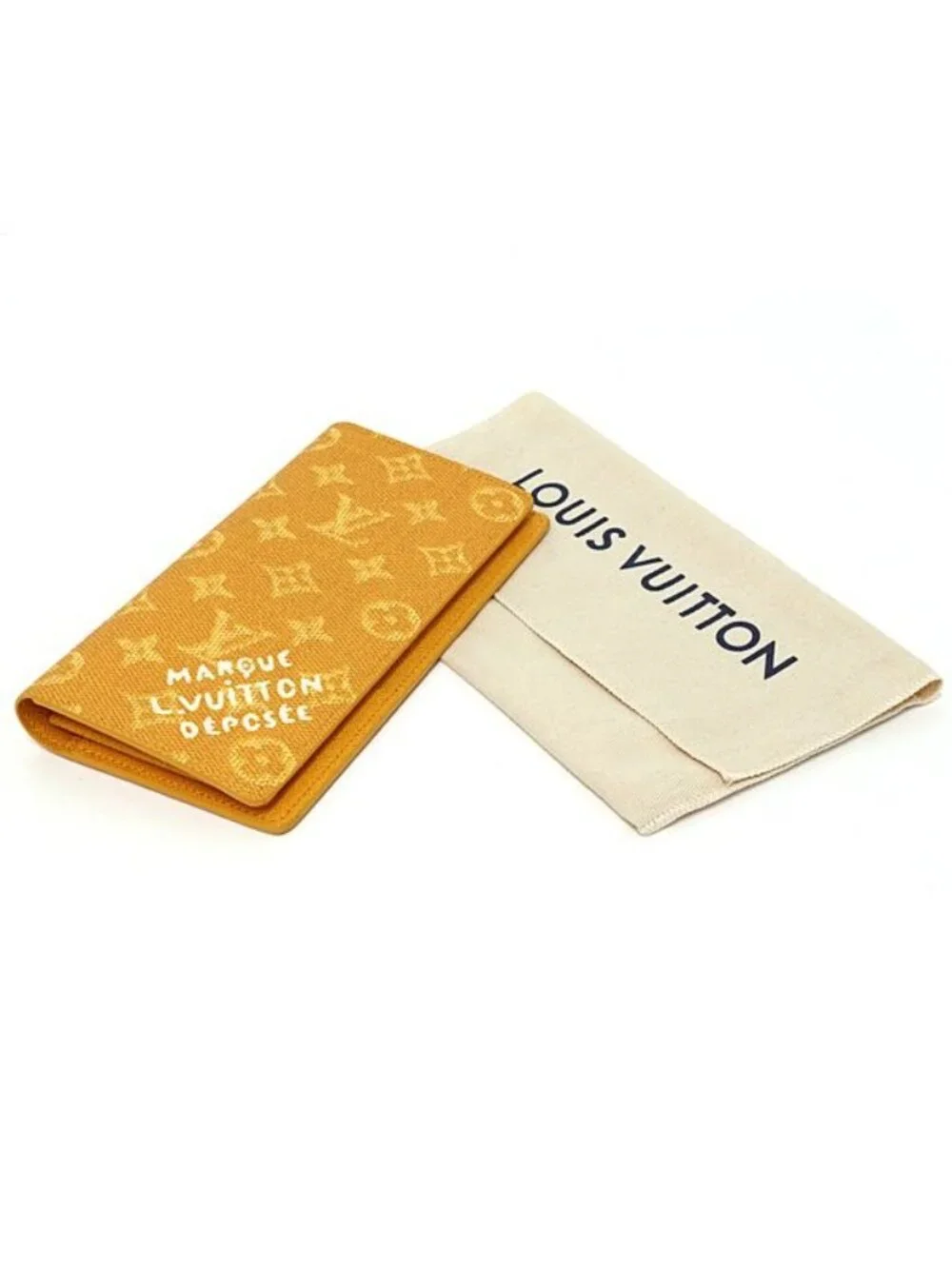Louis Vuitton Portefeuille Brazza NM Wallet Monogram Heritage Canvas Yellow